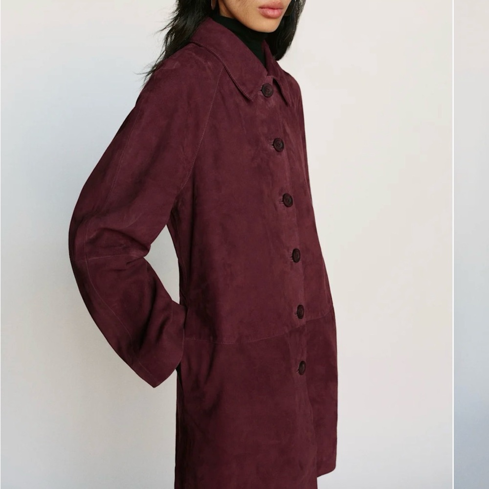NEVER WORN Reformation suede Celine coat- with tags, never worn! - Picture 2 of 6